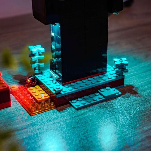 إضاءة LED متوافقة مع LEGO 21279 برج Enderman ، مجموعة الضوء المتوافقة مع Lego Minecraft 21279 ، لم يتم تضمين مجموعة النموذج - فقط الأضواء in Saudi Arabia