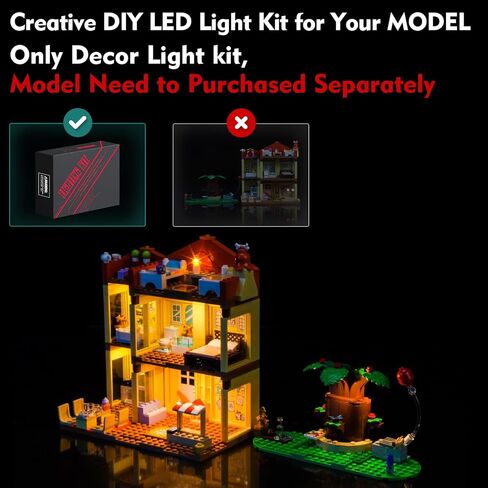 Light kit Compatible with Lego 11203 Bluey's Family House - No Model Only Light, LED Lighting Accessories Compatible with Lego 11203 Bluey's Cozy Cottage in Saudi Arabia