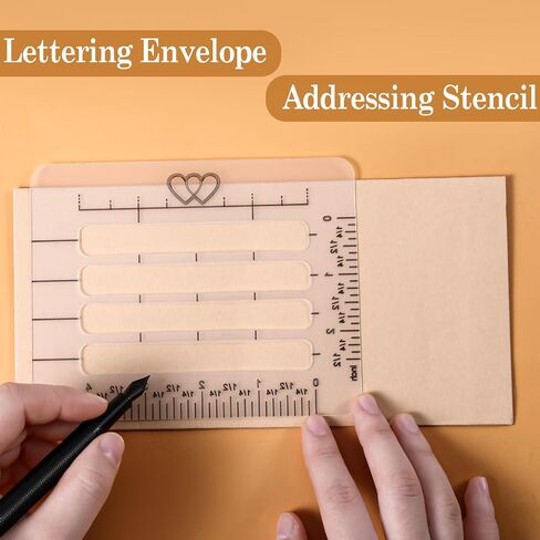 6pcs stency Straight Line Stencil ، Stencils for Journaling ، Line Drawing Stencil Lettering Guide ، Stencils Templates for Card Paper Journal Lettering in Saudi Arabia