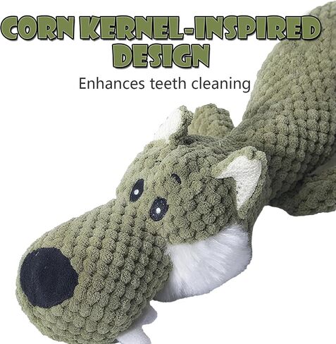 ألعاب Plush Chew للكلاب الكبيرة ، ألعاب الكلب الصاخبة للذئب للكلاب الكبيرة المتوسطة الكبيرة ، لعبة مضغ الحيوانات الأليفة الدائمة لجميع السلالات - الحجم الكبير ، الأخضر in Saudi Arabia