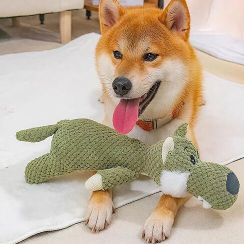 ألعاب Plush Chew للكلاب الكبيرة ، ألعاب الكلب الصاخبة للذئب للكلاب الكبيرة المتوسطة الكبيرة ، لعبة مضغ الحيوانات الأليفة الدائمة لجميع السلالات - الحجم الكبير ، الأخضر in Saudi Arabia