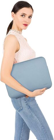 Mosiso متوافق مع Macbook Air 13 Inch Case 2018-2020 الإصدار A2337 M1 A2179 A1932 ، حقيبة بلاستيكية صلبة وحقيبة نيوبرين مع علبة صغيرة ، أزرق مترجّي in Saudi Arabia