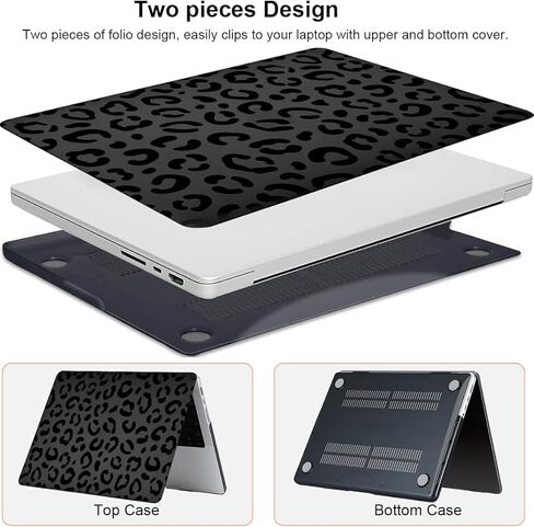 حالة checkered لـ Macbook Air 15 بوصة 2025 2024 2023 M4 M3 M2 M2 A3241 A3114 A2941 ، فاخرة فاخرة مدقق الشبكة نمط الشبكة PU HARDSHELL و KEYBOARD in Kuwait