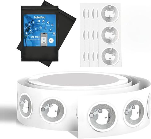 30 PCS NFC TAGS NTAG216 NFC ملصقات NFC فارغة NFC بطاقات دائرية ، ملصقات RFID ، ذاكرة 888 بايت ، متوافقة مع أجهزة الهواتف المحمولة الممكّنة من Tagmo و Amiibo و NFC in Saudi Arabia