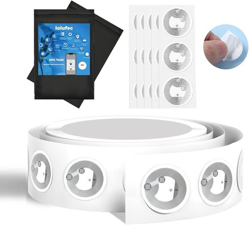 30 PCS NFC TAGS NTAG216 NFC ملصقات NFC فارغة NFC بطاقات دائرية ، ملصقات RFID ، ذاكرة 888 بايت ، متوافقة مع أجهزة الهواتف المحمولة الممكّنة من Tagmo و Amiibo و NFC in Kuwait