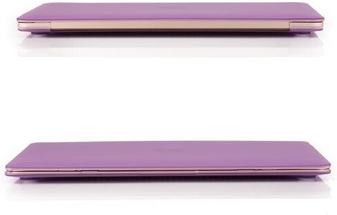 Compatible with MacBook 12 Inch A1534 - Slim Snap On Hard Shell Protective Cover and Keyboard Cover (Black) in Saudi Arabia