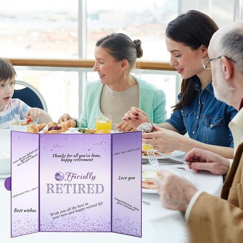 Retirement Party Decorations Large Retird Card Signing Black Gold Happy Retirement Guest Book Creative retirement Card for Men Women in Saudi Arabia