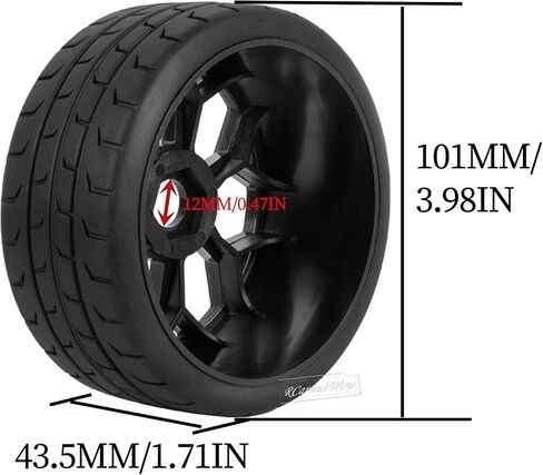 عجلات وإطارات RC لـ 1/8 Typhon 6S BLX ، 1/7 مخالفة 6S BLX ، عجلات لا حدود لها ، RC وإطارات RC إطارات إطارات إطارات إطارات سريعة ، أسود مع الكربون in Saudi Arabia