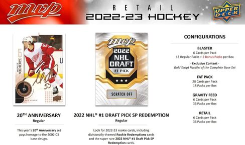 Upper Deck 2022/23 MVP Hockey NHL Fat Pack in Saudi Arabia