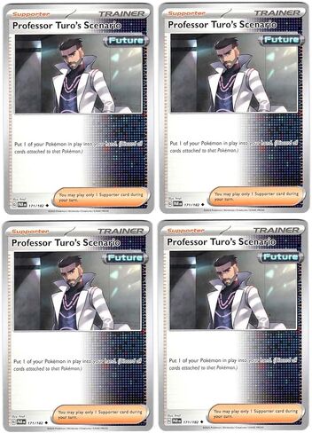 Professor Turo's Scenario 171/182 - Paradox Rift - Pokemon Trainer Card Lot x4 - Playset in Saudi Arabia