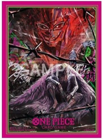 BANDAI One Piece Card Game Protective Sleeves - Official Sleeve Limited Edition Vol.4 - Donquixote Doflamingo - 70ct Sleeves in Saudi Arabia