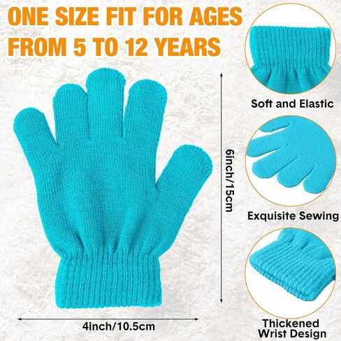 Toulite 100 Pcs Winter Beanies Gloves, Winter Hats Gloves Bulk for Toddler, Gloves and Hats for Kids Bulk, Children Warm Cold Weather Hats for Children School Donation Set in Kuwait