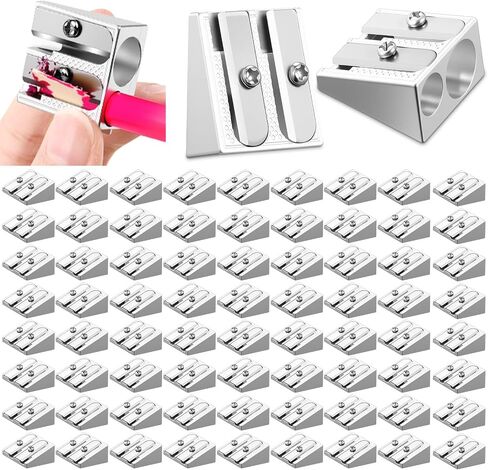180 PCS Operation Christmas Attrics Bulk Metal Pencil Sharpener 2 Holes Manual Handheld Pencil Sharea in Kuwait