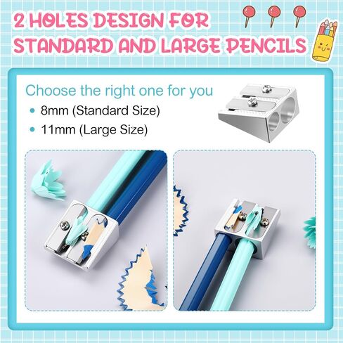 180 PCS Operation Christmas Attrics Bulk Metal Pencil Sharpener 2 Holes Manual Handheld Pencil Sharea in Kuwait