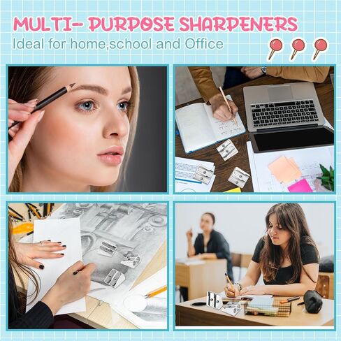 180 PCS Operation Christmas Attrics Bulk Metal Pencil Sharpener 2 Holes Manual Handheld Pencil Sharea in Kuwait