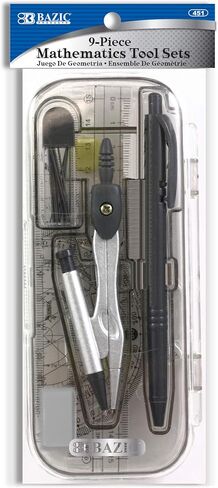 BAZIC 9 Pcs. Math Tool Sets in Saudi Arabia