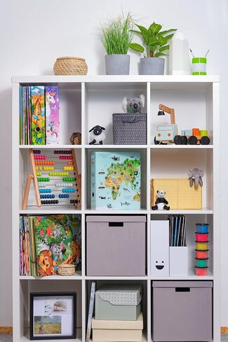 HERMA 19274 Folder DIN A4 Nursery Animals World Map, 7 cm Wide, Sturdy Cardboard, Coloured Outside and Inside Print in High-Quality Design, Ring Binder, Lever Arch File, Office Folder, Motif Folder in Kuwait