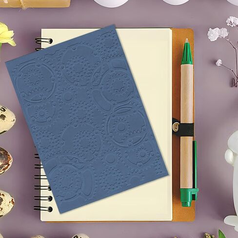 HIENAJ 3D Textured Impressions Background Embossing Folder - Happy Birthday Words Pattern - Plastic Template for Card Making, Scrapbooking, Paper Craft, Album Stamps, and DIY Décor in Saudi Arabia