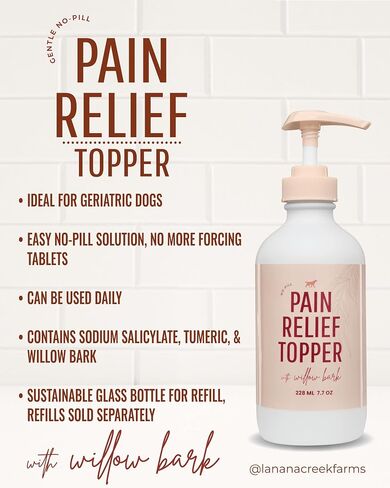 Pet Pain Reaffper مع المضخة - 7.7 أوقية | خالية من الأسبرين الأسبرين توبيبر | آمنة وموثوقة ومبتكرة | راحة سريعة لحيوانك الأليف | صنع في الولايات المتحدة in Kuwait