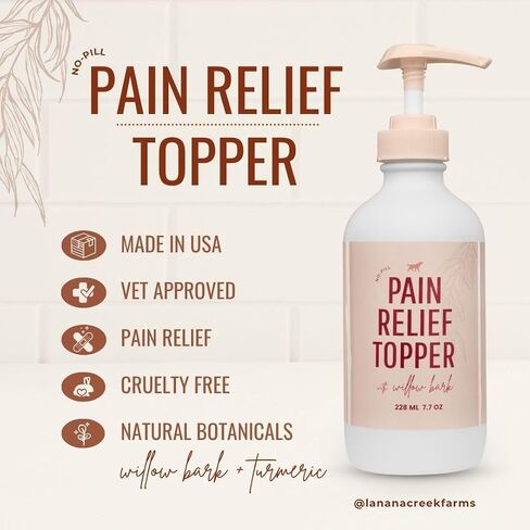 Pet Pain Reaffper مع المضخة - 7.7 أوقية | خالية من الأسبرين الأسبرين توبيبر | آمنة وموثوقة ومبتكرة | راحة سريعة لحيوانك الأليف | صنع في الولايات المتحدة in Kuwait