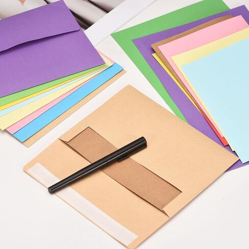 PATIKIL 60 Pack Dark Coffee #10 Business Envelopes, Colored Self Seal Letter Size Envelopes for Business Mailing Office Checks Invitation, 4-1/8 x 9-1/2 Inches in Saudi Arabia
