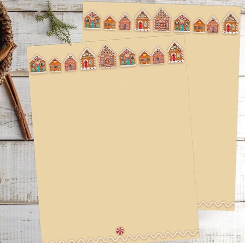 Great Papers! Stationery Letterhead, Gingerbread Sugarplum, 8.5"x11", Printer Friendly, 50 Sheets (2024033) in Saudi Arabia
