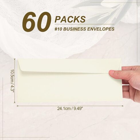 PATIKIL 60 Pack Dark Coffee #10 Business Envelopes, Colored Self Seal Letter Size Envelopes for Business Mailing Office Checks Invitation, 4-1/8 x 9-1/2 Inches in Saudi Arabia