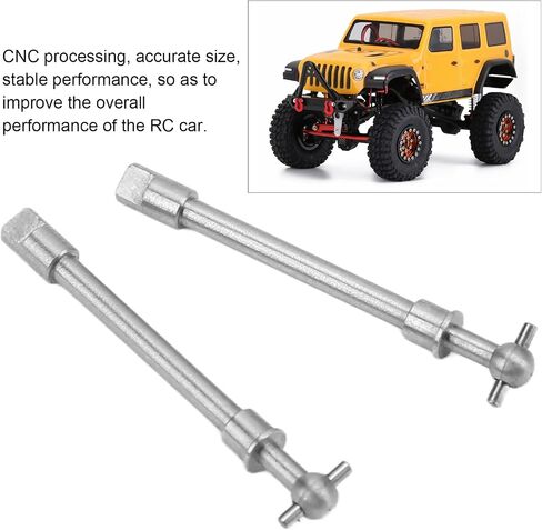 Hardened Steel Front Axle Drive Shaft for SCX24 1/24 RC Crawler Car CNC Processing Reduce Virtual Displacement in Saudi Arabia