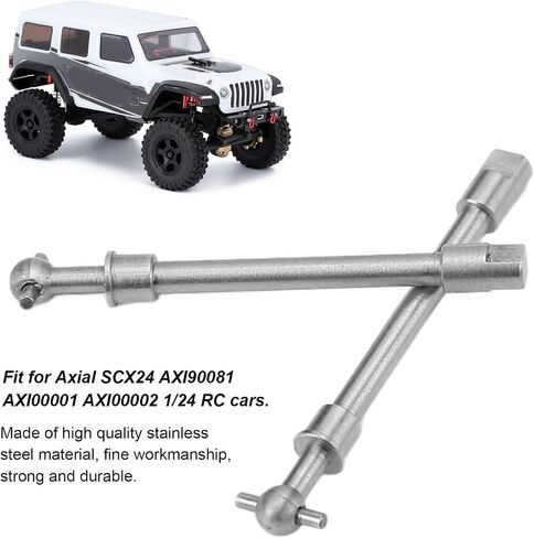 Hardened Steel Front Axle Drive Shaft for SCX24 1/24 RC Crawler Car CNC Processing Reduce Virtual Displacement in Saudi Arabia