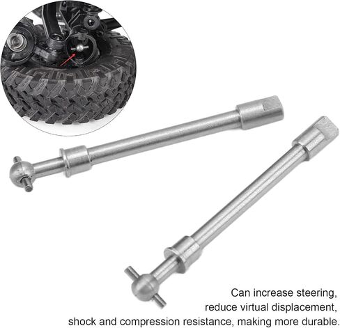 Hardened Steel Front Axle Drive Shaft for SCX24 1/24 RC Crawler Car CNC Processing Reduce Virtual Displacement in Saudi Arabia
