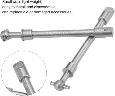 Hardened Steel Front Axle Drive Shaft for SCX24 1/24 RC Crawler Car CNC Processing Reduce Virtual Displacement in Saudi Arabia