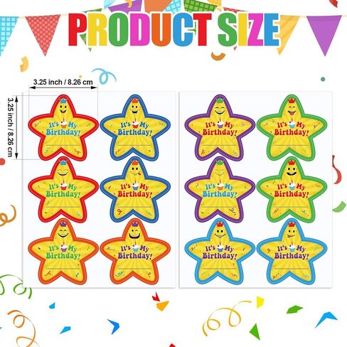 Eersida 36 PCS Star Star Starges Starges ، إنها شارات عيد ميلادي لوازم هدايا الحزب in Saudi Arabia