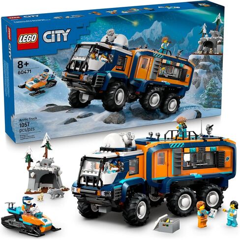 Lego City Arctic Explorer Science Lab Building Tuy - STEM Pray Play مجموعة للأولاد والبنات ، Ages 8+ - Tuy Thank Ageable for Kids w/5 minifigures - فكرة هدية لأعياد الميلاد - 60471 in Saudi Arabia