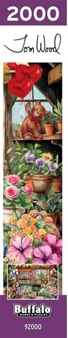 Buffalo Games Buzzles for البالغين 2000 قطعة - Tom Wood - The Flower Shop - لغز البالغين الصلب مع ملصق مرجعي ، ومتعة ، وفريدة من نوعها ومشكلة لجميع القدرات ، 38.5 × 26.5 كبيرة in Saudi Arabia