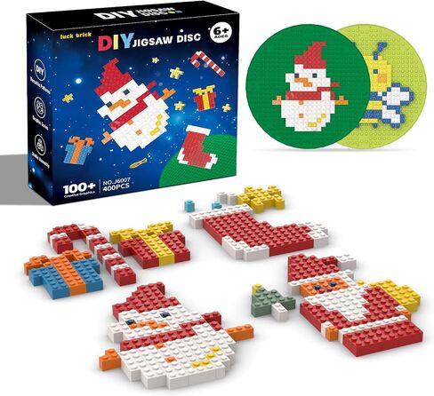 Flyctirs Christmas DIY Ornaments Building Blocks Set – Santa, Snowman, Gifts & Socks Designs Rocket 100+ Creative Builds Educational Toy Gift for Kids in Saudi Arabia
