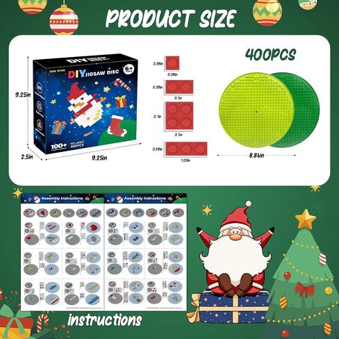 Flyctirs Christmas DIY Ornaments Building Blocks Set – Santa, Snowman, Gifts & Socks Designs Rocket 100+ Creative Builds Educational Toy Gift for Kids in Saudi Arabia