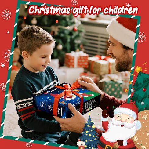 Flyctirs Christmas DIY Ornaments Building Blocks Set – Santa, Snowman, Gifts & Socks Designs Rocket 100+ Creative Builds Educational Toy Gift for Kids in Saudi Arabia