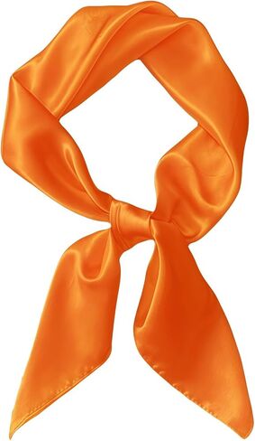 Bwerfuet Women Silk Scarf, Satin Hair Bandanas Square Stain Scarf Vintage Head Scarves for Women in Kuwait