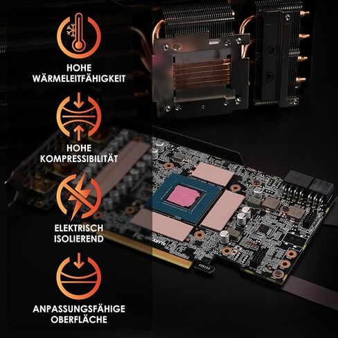 Thermal Grizzly - Minus Pad 8 (30x30x2,0mm) - وسادة حرارية موصلة للتبريد ذاتية اللصق - وسادة حرارية سيليكون مرنة وقابلة للتكيف CPU/GPU/PS4/PS5/Xbox in Kuwait