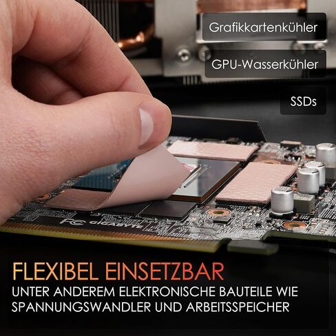 Thermal Grizzly - Minus Pad 8 (30x30x2,0mm) - وسادة حرارية موصلة للتبريد ذاتية اللصق - وسادة حرارية سيليكون مرنة وقابلة للتكيف CPU/GPU/PS4/PS5/Xbox in Kuwait