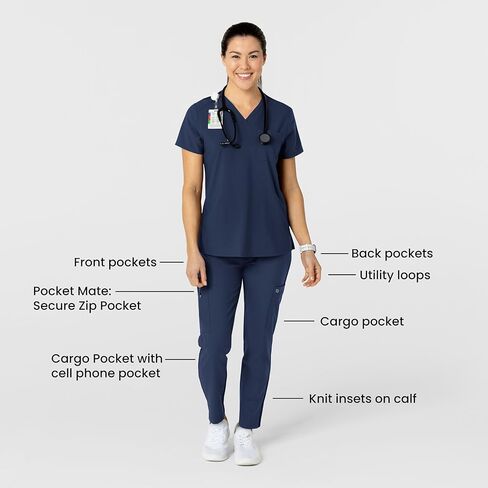 WonderWink Women's Flex-n-Reach Track Scrub Pant in Kuwait