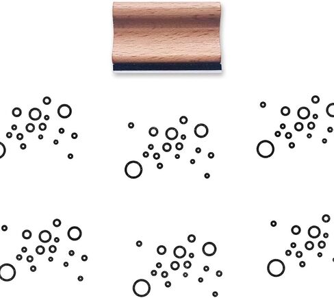 Bubbles Rubber Stamp, 1-1/3 Medium Stamp for Scrapbooking Card Making Crafting in Saudi Arabia