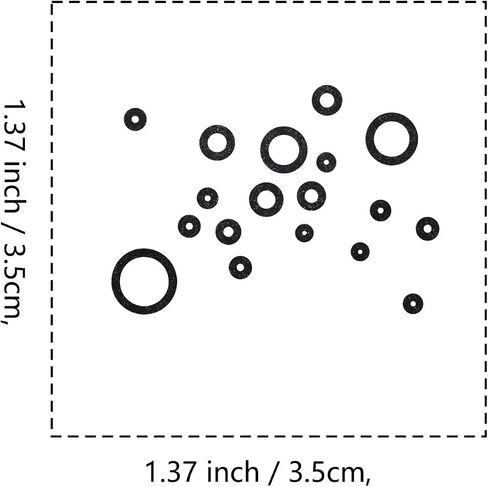 Bubbles Rubber Stamp, 1-1/3 Medium Stamp for Scrapbooking Card Making Crafting in Saudi Arabia