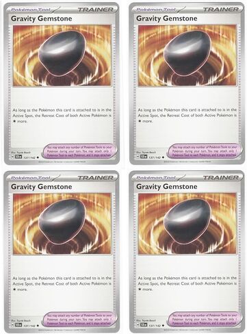 Pokemon Gravity Gemstone 137/142 - مجموعة بطاقة مدرب التاج Stellar X4 - PlaySet in Saudi Arabia