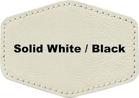 3"x2" Hexagon Blank Laserable Leatherette Hat Patches with Adhesive Faux Leather Patches for Hats Custom Fabric Repair Sew Laser Supplies (Hot Pink/Black, 25) in Kuwait