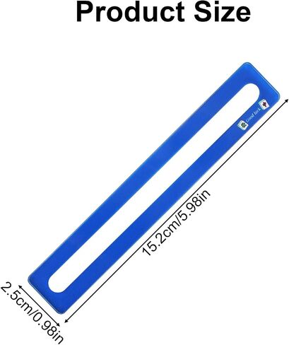 4pcs Mahjong Line Finder, Good Luck Mahjong Card Guide Marker Rules Reader Mah Jong Accessories and Gifts Reader Helper Tool for Player (Blue) in Saudi Arabia