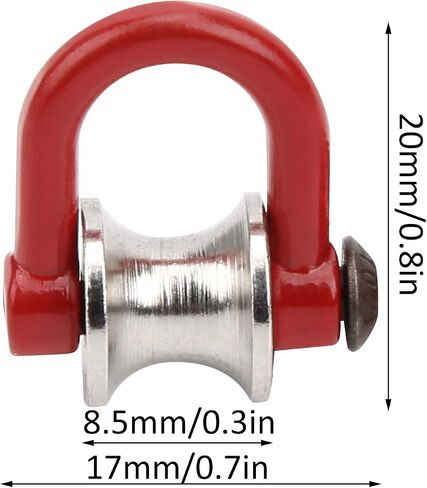 2pcs RC Model Simulated Lifting Pulley Steel Wire Rope Fit for HSP for REDCAT Crawler Car (Type B) in Kuwait