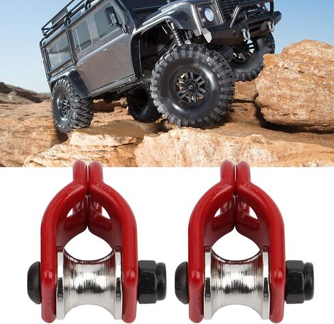 2pcs نموذج RC محاكاة حبل السلك الفولاذ البكرة الملائمة لـ HSP لسيارة زاحف Redcat (النوع B) in Saudi Arabia