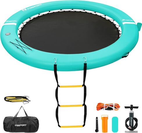 FBSPORT DELOATABLE DOCK FLOVITING FLATTEM ، أرجوحة مائية قابلة للنفخ عائمة سطح السفينة للبحيرة ث/كوب ، حلقة عائمة الدائرية الدائرية ، حوض سباحة عائم منصة الجزيرة in Kuwait