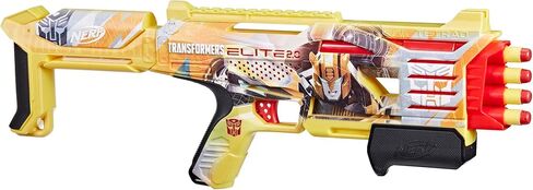 NERF Transformers Bumblebee Dart Blaster ، 8 Nerf Elite Darts ، Action Action ، Toy Foam Blasters for 8 year boys & girls & up (Amazon Exclusive) in Kuwait
